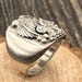 Vintage sterling silver signet ring — view 11 of 20