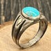 1990s sterling silver signet ring — view 13 of 16