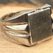 Vintage sterling silver signet ring — view 3 of 17