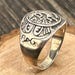 Vintage sterling silver signet ring — view 11 of 18