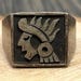 Vintage sterling silver signet ring — view 15 of 18