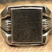 Vintage sterling silver signet ring — view 6 of 10