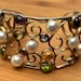 Art nouveau sterling silver cuff — view 6 of 10