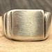 Vintage sterling silver signet ring — view 14 of 18