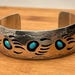 Vintage Pfarlene Spencer sterling silver cuff, Pfarlene Spencer hallmark — view 3 of 17