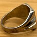 Vintage sterling silver signet ring — view 4 of 10