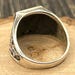 Vintage sterling silver signet ring — view 11 of 17