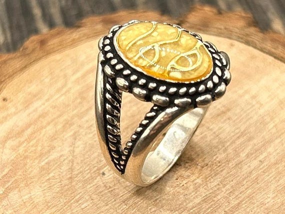 Carolyn Pollack Relios New Old Stock Sterling Silver Desert Sun Ring, Size 7