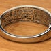 Art deco Belle Étoile sterling silver cuff, belle hallmark — view 4 of 10