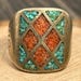 Antique sterling silver signet ring — view 11 of 16