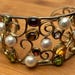 Art nouveau sterling silver cuff — view 3 of 10
