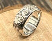Authentic Bulgari Save the Children Sterling Silver Ring, Size 7.25, Floral Engraved Band