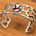 Mid century sterling silver cuff — view 2 of 17