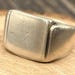 Vintage sterling silver signet ring — view 13 of 18