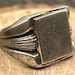 Vintage sterling silver signet ring — view 2 of 10