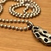 Mid century sterling silver pendant — view 8 of 10