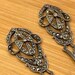 Art deco sterling silver drop earrings — view 7 of 20