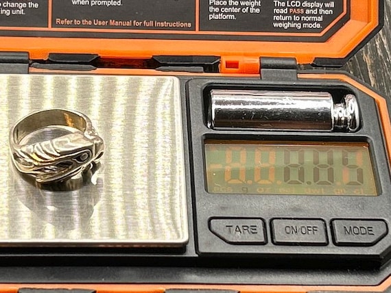 Bold Eagle Head Sterling Silver Ring - Vintage St… - image 8