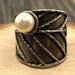 Art nouveau sterling silver ring — view 6 of 9