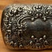 Victorian Andrea sterling silver belt buckle, Andrea hallmark — view 4 of 10