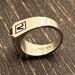 Retro sterling silver signet ring — view 2 of 7