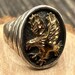 Vintage Ted Ott sterling silver signet ring, ott hallmark — view 9 of 15