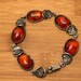 Art nouveau sterling silver bracelet — view 2 of 16