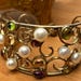 Art nouveau sterling silver cuff — view 1 of 10