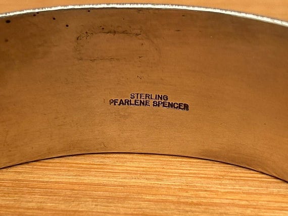 The PFARLENE SPENCER mark on this piece