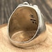 Vintage sterling silver signet ring — view 7 of 20