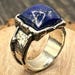 Mid century sterling silver ring, israel hallmark — view 1 of 10