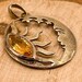 Art nouveau sterling silver pendant — view 8 of 10
