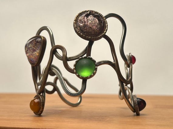 Vintage LUNA PARC Studio Mixed Metal Bracelet by Ricky Boscarino