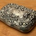 Victorian Andrea sterling silver belt buckle, Andrea hallmark — view 3 of 10