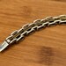Vintage brass bracelet, mexico hallmark — view 10 of 17