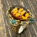 Art nouveau sterling silver ring — view 1 of 15