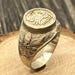 Vintage sterling silver signet ring — view 1 of 15