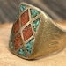 Antique sterling silver signet ring — view 8 of 16