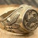 Vintage sterling silver signet ring — view 3 of 15