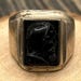 Vintage sterling silver signet ring — view 2 of 12