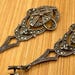 Art deco sterling silver drop earrings — view 3 of 20