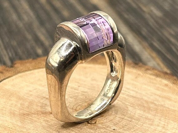 NOS Carolyn Pollack Relios Sterling Silver Amethyst Ring
