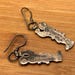 Antique sterling silver earrings — view 8 of 12