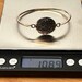 Vintage Phyllis Woods sterling silver bangle, woods hallmark — view 8 of 8