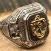 Vintage sterling silver signet ring — view 2 of 10