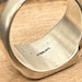 Vintage sterling silver signet ring — view 16 of 18