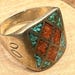 Antique sterling silver signet ring — view 13 of 16