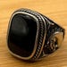 Sterling silver signet ring — view 7 of 10