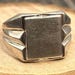 Vintage sterling silver signet ring — view 2 of 17