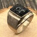 Vintage sterling silver signet ring — view 1 of 12